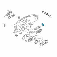 OEM 2018 Nissan GT-R Sensor-INCAR Floor Diagram - 27720-3AA0A