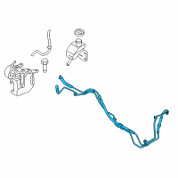 OEM Hyundai Equus Hose Assembly-Power Steering Oil Pressure Diagram - 57510-3N000