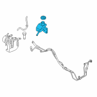 OEM 2011 Hyundai Equus Remote Reservoir Assembly-Ehps Diagram - 57421-3N000