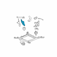 OEM Cadillac DTS Bracket-Engine Mount Strut Engine Side Diagram - 25749802