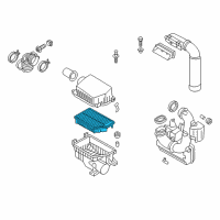 OEM 2015 Hyundai Elantra Air Cleaner Filter Diagram - 28113-3X000