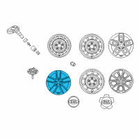 OEM 2013 Kia Soul Wheel Assembly-Aluminum Diagram - 529102K750