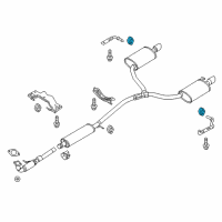 OEM 2013 Lincoln MKZ Front Pipe Insulator Diagram - BB5Z-5F262-A