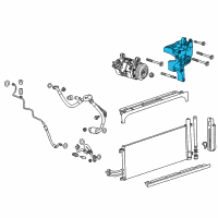 OEM Chevrolet Suburban Compressor Assembly Bracket Diagram - 12626078