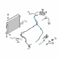 OEM Ford Edge Overflow Hose Diagram - F2GZ-8063-A