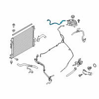 OEM 2016 Lincoln MKX Reservoir Hose Diagram - F2GZ-8075-B