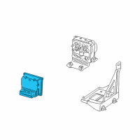 OEM Chevrolet Cavalier Electronic Brake And Traction Control Module Assembly Diagram - 12231590