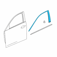 OEM Cadillac Reveal Molding Diagram - 23337422