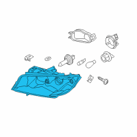 OEM 2008 BMW 335xi Headlight Driver Side Lh Left Diagram - 63-11-6-942-725