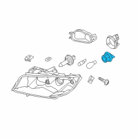 OEM BMW 335xi Bulb Socket, Turn Indicator Diagram - 63-11-7-159-571