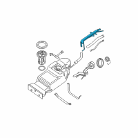 OEM 2005 Nissan Xterra Tube Assy-Filler Diagram - 17221-EA010