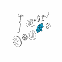 OEM 2009 Hummer H3 Caliper Diagram - 15202110