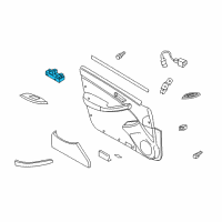 OEM Infiniti G35 Main Power Window Switch Assembly Diagram - 25401-AM610