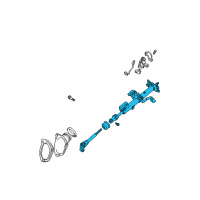 OEM 2004 Toyota Camry Column Assembly Diagram - 45250-06410