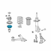 OEM 2007 Acura RDX Seat, Front Spring Diagram - 51688-TR0-C01