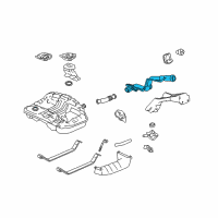 OEM 1999 Honda CR-V Pipe, Fuel Filler Diagram - 17660-S10-A03