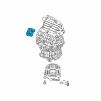 OEM 2020 Honda Odyssey Motor Assembly, Fresh/Recirculating Diagram - 79350-THR-A41