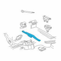 OEM 1993 Oldsmobile Bravada Crossmember, Trans Support Diagram - 15148804