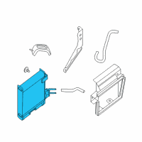 OEM 2020 Nissan Pathfinder Oil Cooler Assy-Auto Transmission Diagram - 21606-9PF0A