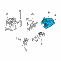 OEM 2022 Jeep Compass Transmission Mount Diagram - 68253038AD