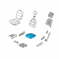 OEM 2001 Acura MDX Pad, Right Front Seat Cushion Diagram - 81132-S3V-A31