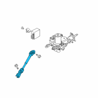 OEM 2012 Nissan Versa Joint Assembly-Steering, Lower Diagram - 48080-9EC0A