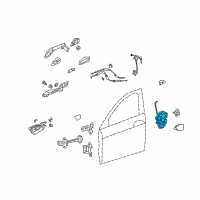 OEM Latch Assembly, Left Front Door Power Diagram - 72150-TA0-A12