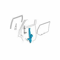 OEM 2007 Jeep Grand Cherokee Rear Door Window Regulator Diagram - 55394228AG