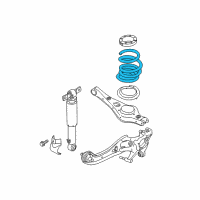 OEM Kia Rear Coil Spring Diagram - 55350A9110