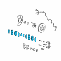 OEM Acura TSX Front Disc Brake Pad Kit Diagram - 45022-SEA-J01