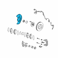 OEM Acura TSX Splash Guard, Front Brake Diagram - 45255-SEA-000