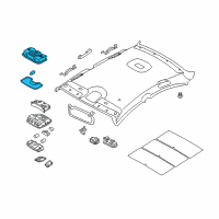 OEM 2016 Kia Optima Lamp Assembly-Room Diagram - 928503R00087