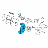 OEM Buick Dust Shield Diagram - 84363064