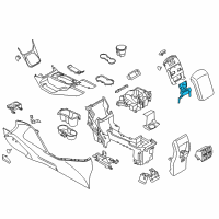 OEM Ford Hinge Diagram - CJ5Z-7804604-A