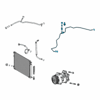 OEM Toyota Camry Tube Assembly Diagram - 88710-06530