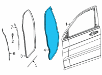 OEM Jeep Wagoneer Door Opening Diagram - 68406306AB