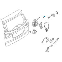 OEM 2018 Ford Transit-150 Lower Latch Bolt Diagram - -W715340-S450B