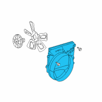 OEM 2007 Dodge Ram 3500 SHROUD-Fan Diagram - 52028851AF