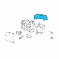 OEM 2017 Ford F-150 Mirror Cover Diagram - FL3Z-17D743-AA