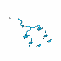 OEM 2004 Kia Spectra Lamp-License Diagram - 0K2SR51270