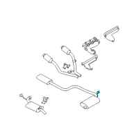 OEM 1999 Dodge Intrepid ISOLATOR-Exhaust Support Diagram - 4581004