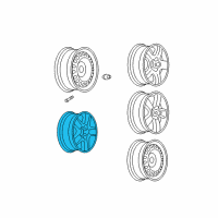 OEM 2005 Chevrolet Malibu Wheel, Alloy Diagram - 9594224