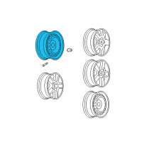 OEM 2004 Chevrolet Malibu Wheel, Steel Diagram - 9593961