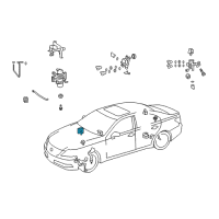 OEM Lexus LS600h Computer, Suspension Control Diagram - 89293-50192