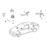 OEM 2013 Lexus LS460 Sensor Assy, Acceleration Diagram - 89190-50021