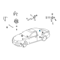 OEM Lexus LS460 Sensor Assy, Acceleration Diagram - 89190-30050