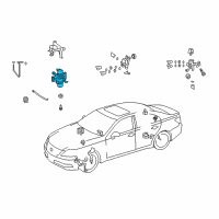 OEM 2015 Lexus LS460 Compressor, Height Control Diagram - 48914-50031