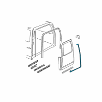 OEM 2012 Chevrolet Express 1500 Door Weatherstrip Diagram - 15821953