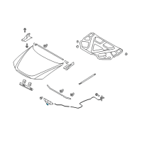 OEM 2009 Hyundai Sonata Latch Assembly-Hood Diagram - 81130-3K000