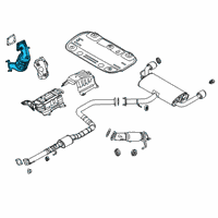 OEM 2020 Hyundai Veloster N Catalytic Converter Assembly Diagram - 28530-2GTB0